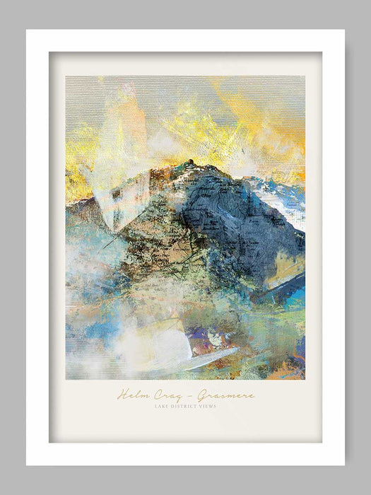 Helm Crag - Lake District Views Poster Print. Famous for its summit known as 'The Lion and the Lamb'.