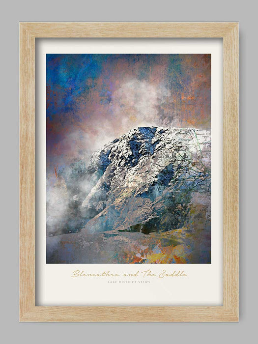 Blencathra Lake District poster print