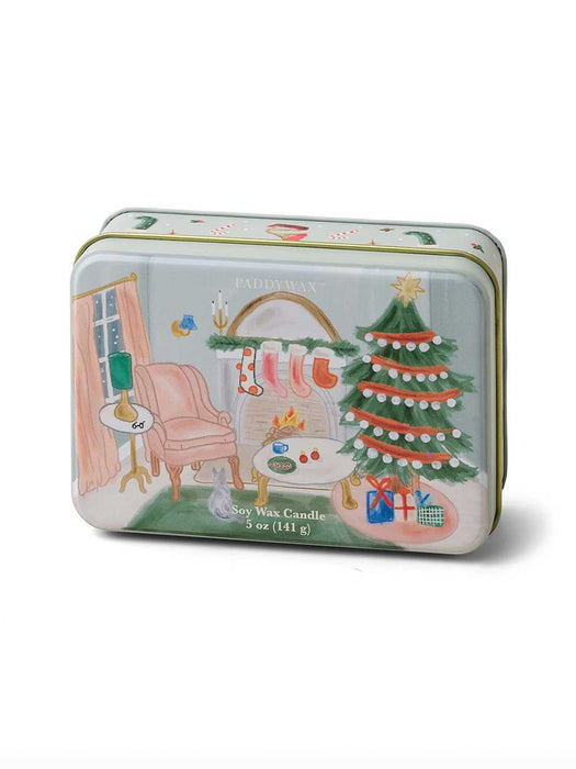 Christmas Tin Living Room - Persimmon and Chestnut