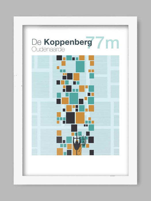 Cycling Climbs Poster Print - De Koppenberg