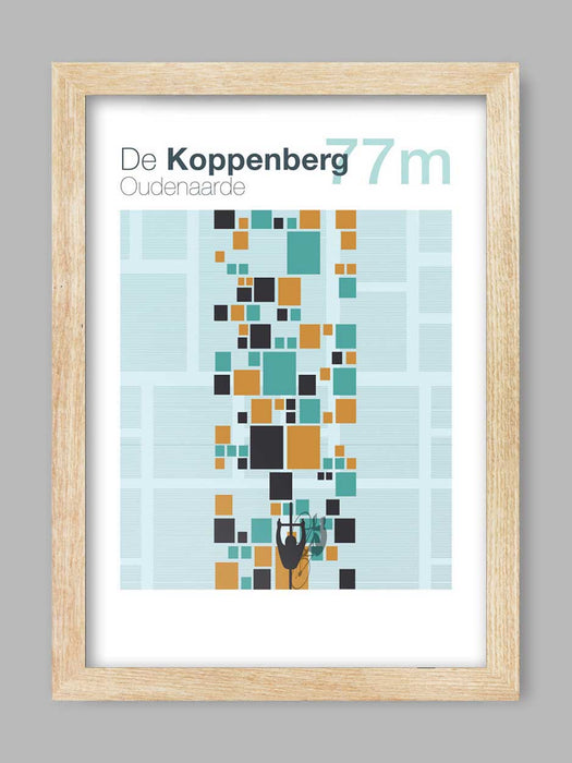 Cycling Climbs Poster Print - De Koppenberg