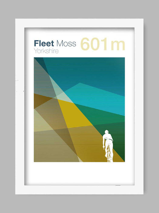 Cycling Climbs Poster Print - Fleet Moss