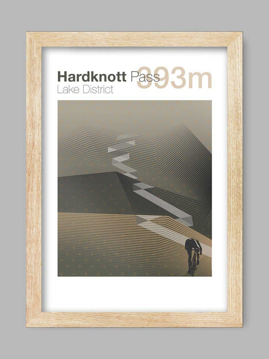 Cycling Climbs Poster Print - Hardknott Pass