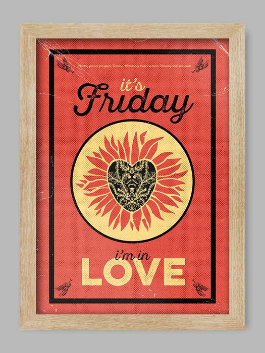 Friday I'm in Love Music Print. From the song recorded by The Cure.