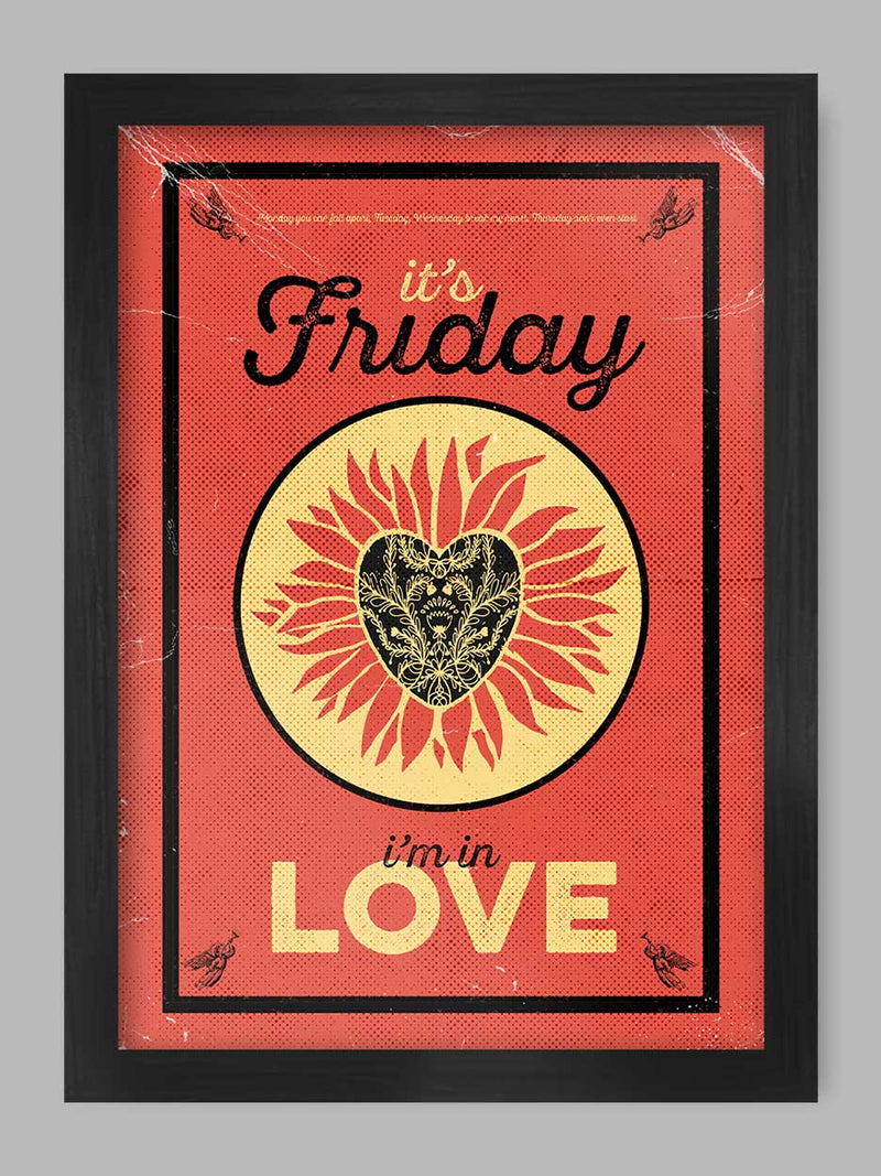 Friday I'm in Love Music Print. From the song recorded by The Cure.