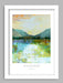 Grasmere Reflections - Lake District Poster Print. The water looking toward the village and Helm Crag