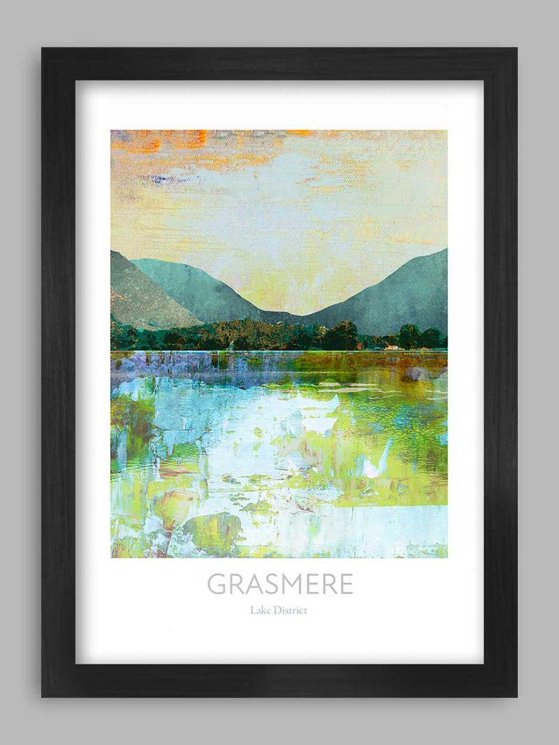 Grasmere Reflections - Lake District Poster Print