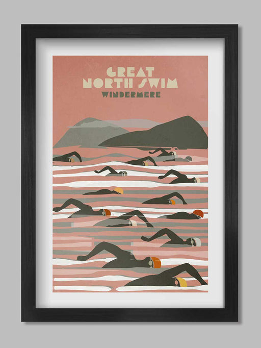 Great North Swim Poster Print