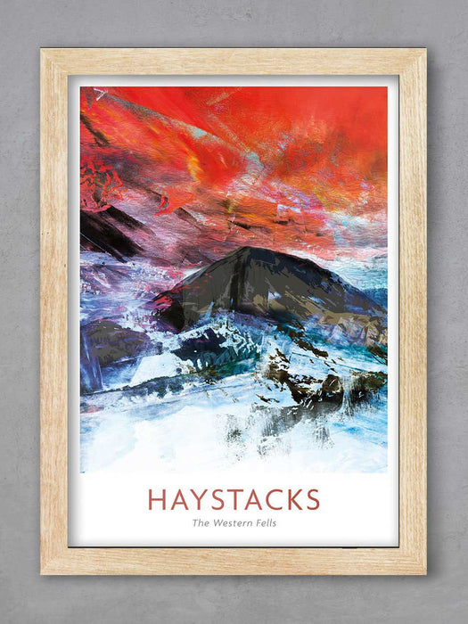 Haystacks - Abstract Poster Print