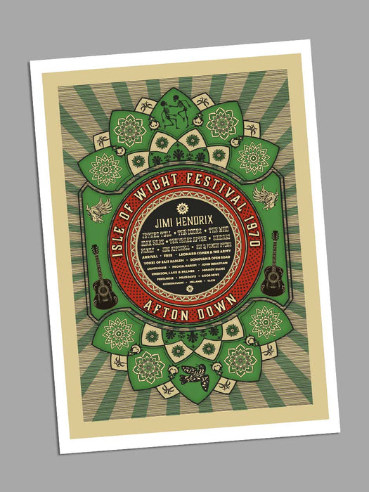 isle of wight festival greeting card