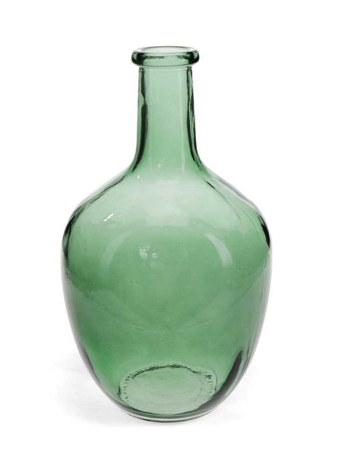 large green glass vase