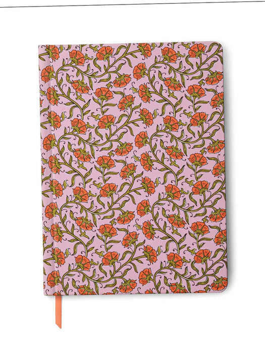 Pink floral journal