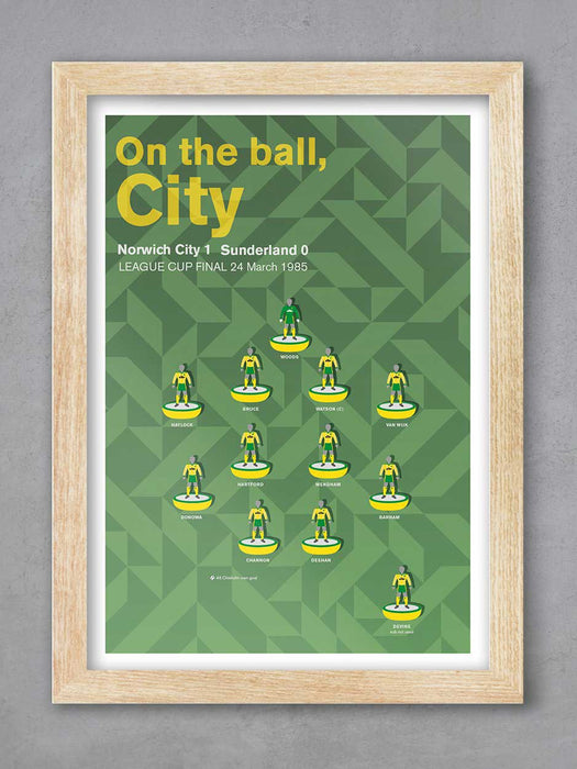 Norwich City 85 - Football Poster Print Posters The Northern Line 