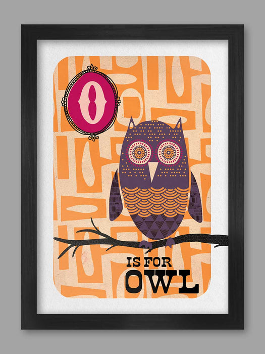 O is for Owl Poster Print