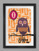 O is for Owl Poster Print