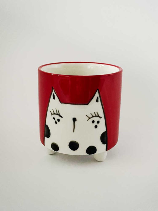 Red Cat Mini Planter classic homeware Other Lovely Things 