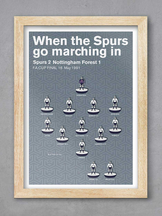 Spurs 91 - Football Poster Print