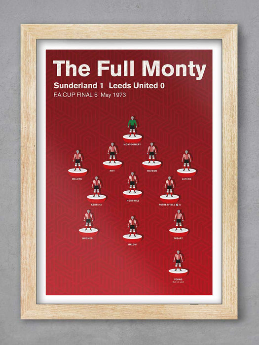 Sunderland 73 FA Cup Final - Football Poster Print