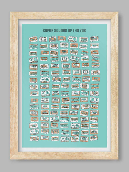 Super Sounds of the 70s - Music Poster Print