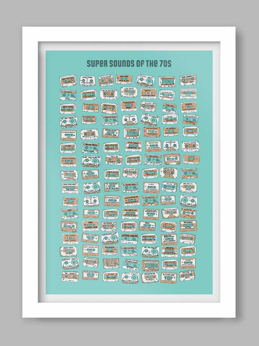 Super Sounds of the 70s - Music Poster Print