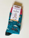 Teal Bike Design Socks (Size 3-7) Gift Doris & Dude 