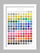 The Colour of Music Poster Print. A spectrum of songs and albums relating to colours