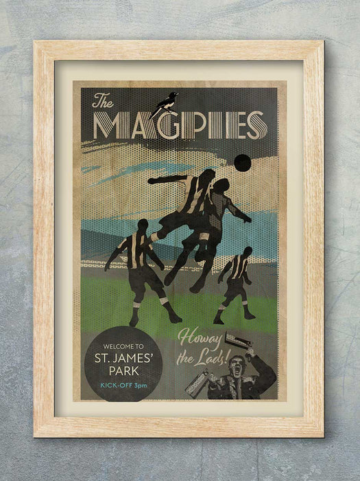 The Magpies, Newcastle United - Football Poster Print