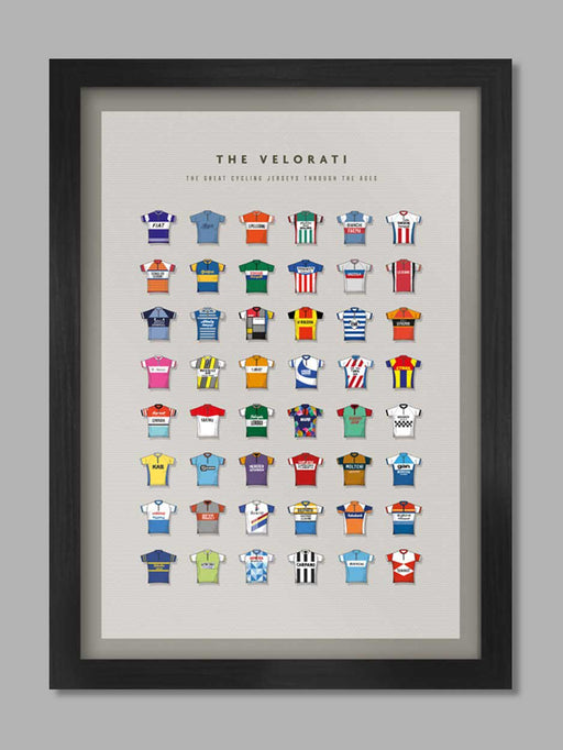 The Velorati - Cycling Jersey Poster Print