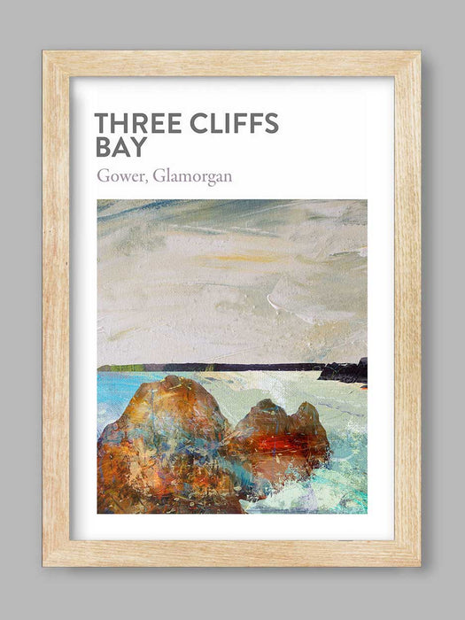 Three Cliffs Bay, Gower Poster Print