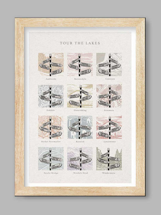 Tour The Lakes - Lake District Poster Print