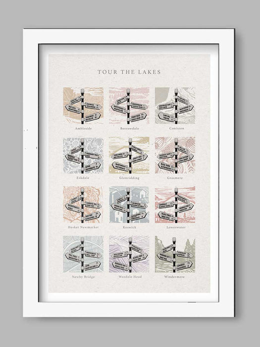 Tour The Lakes - Lake District Poster Print