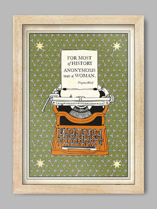 Virginia Woolf Literary Quote Print