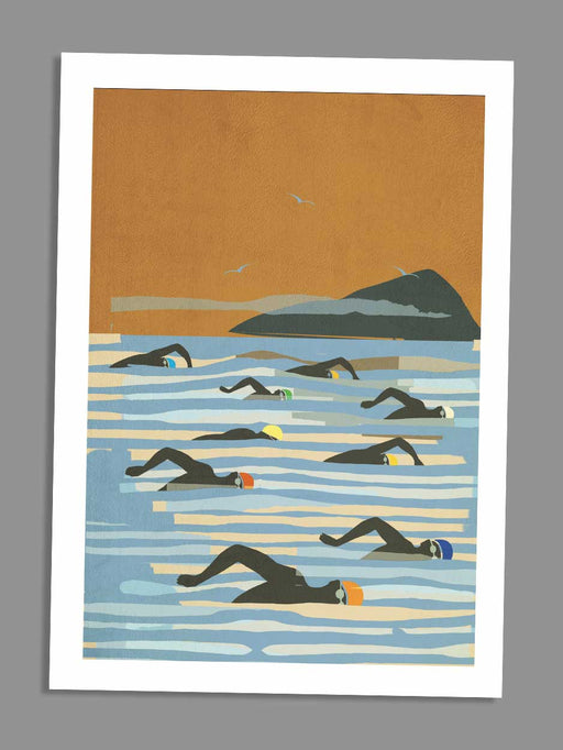 Wild Swimming - Blank Greeting Card card The Northern Line 