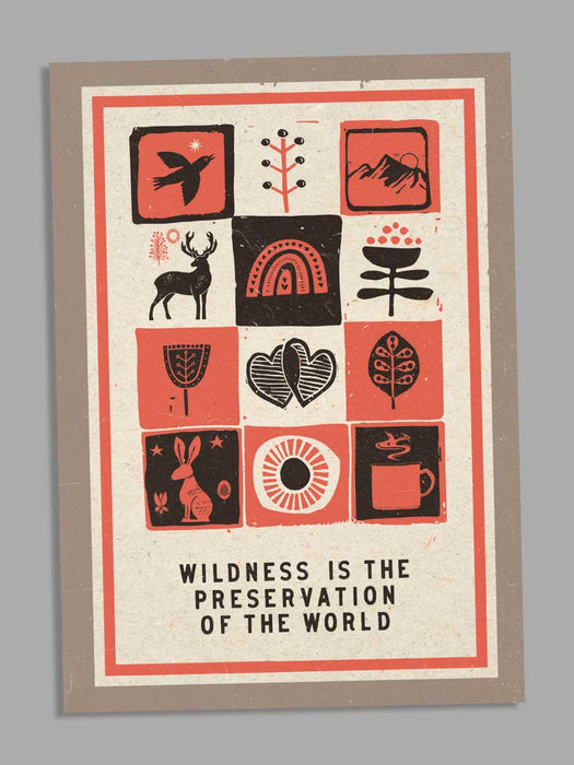 Wildness - Blank Greeting Card card The Northern Line 