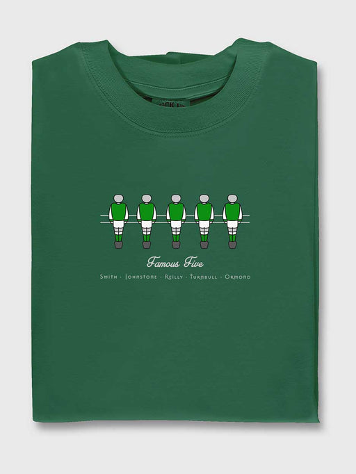 Hibs, hibernian famous 5 t.shirt green ggtth