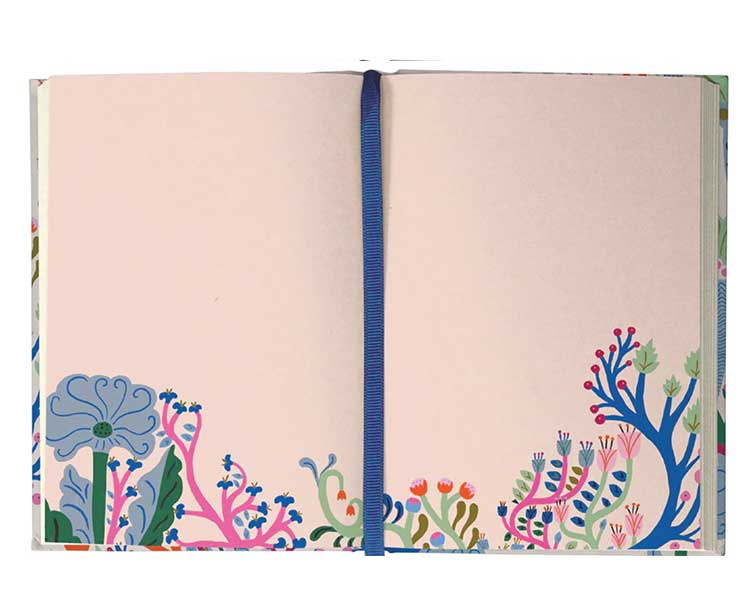 Luxe Illustrated Hardback Journal - Starflower traditional gift Roger La Borde 