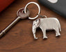 pewter elephant keyring