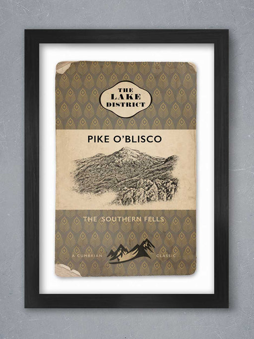 PIKE O'BLISCO LAKE DISTRICT PENGUIN STYLE POSTER