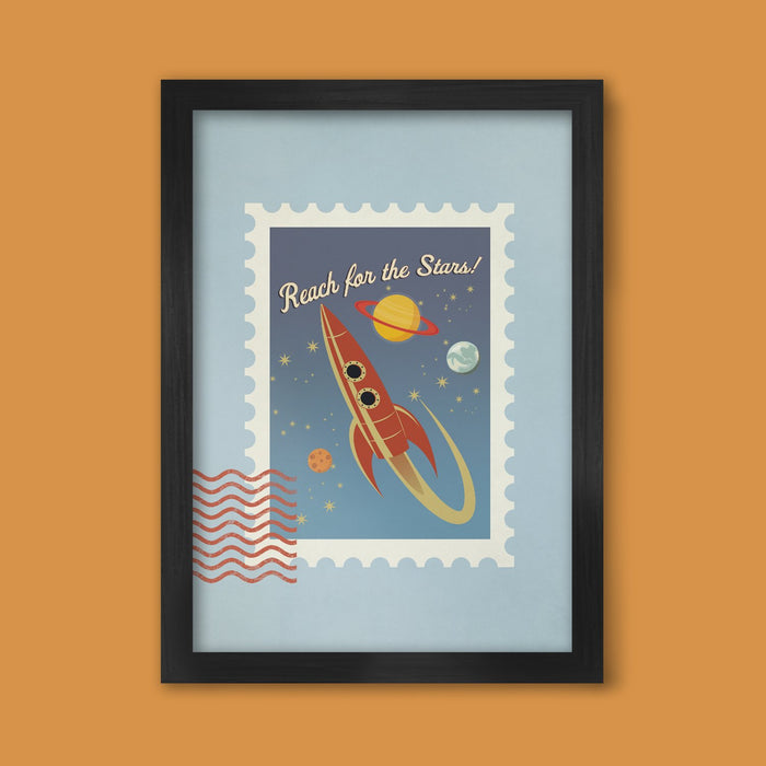 Reach for the Stars (Special Delivery) - Baby/child Birth Date Personalised Poster Print Posters The Northern Line 