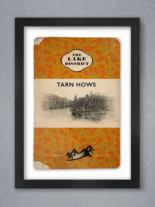 Lake District themed poster in vintage book jacket style