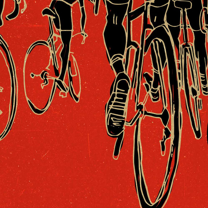 The Hell of the North Cycling Poster Print. Cycling Paris Roubaix theme print