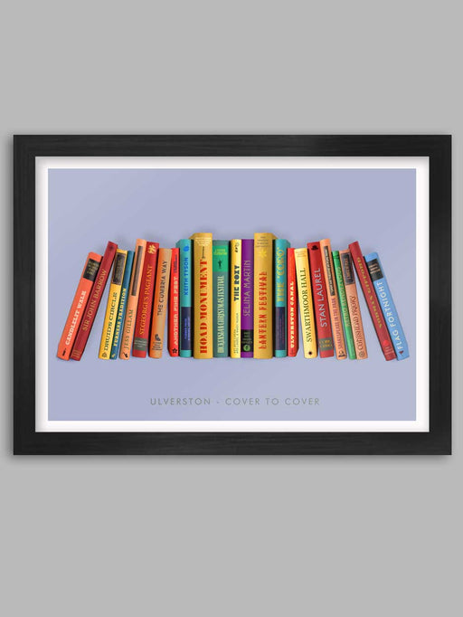 ulverston bookshelf poster print